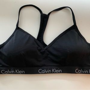 Calvin Klein black bralette. M